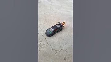 sportwagen vs vuurwerk #experiment