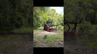 The McLaren Forestry Mulcher: takes down trees and leaves behind fine mulch and cleared landscape.