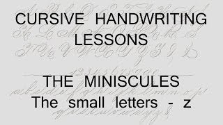 Detalles cursive lesson 25 - z - handwriting penmanship calligraphy copperplate Guía