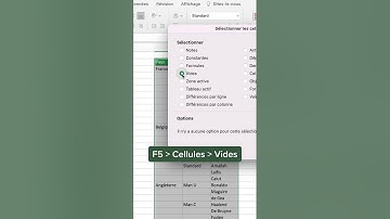 Comment remplir des cellules vides rapidement sur Excel?