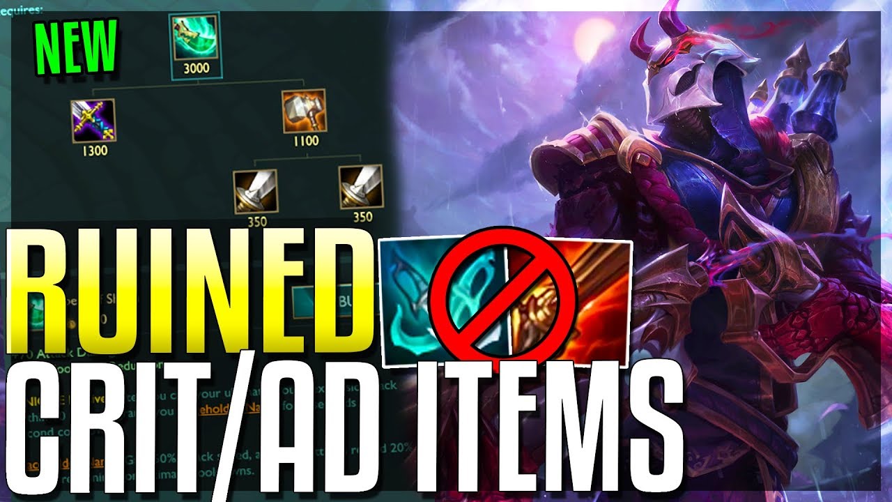 NEW CRIT ITEM CHANGES ARE THE WORST I'VE SEEN! Riot Is Destroying ADCs