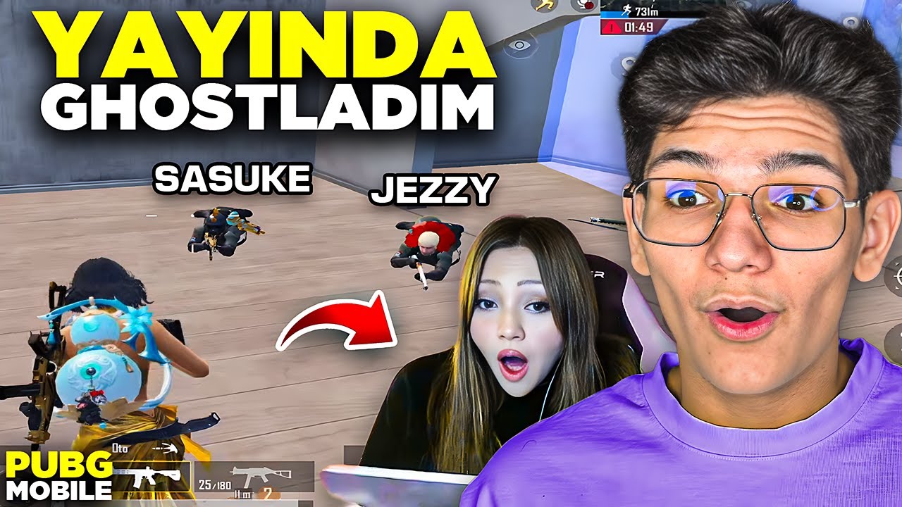 KADIN YAYINCIYI GHOSTLADIM. SİNİRDEN YAYINI KAPATTI! - PUBG MOBİLE