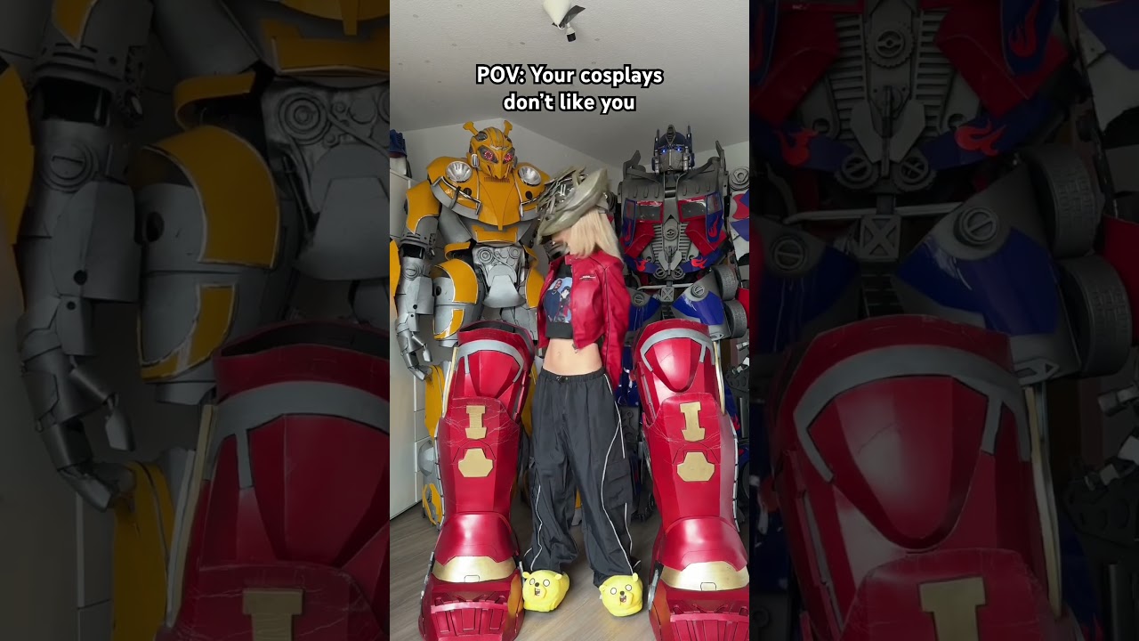 They must think I am megatron #transformers #cosplay #bumblebee
