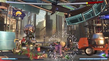 Injustice 2 Black canary same side cross up tech