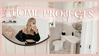 HOME PROJECT DAY | powder bathroom makeover! ✨