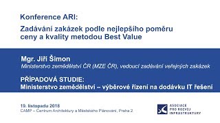 ARI: Zadávání zakázek podle nejlepšího poměru ceny a výkonu metodou BEST VALUE 17