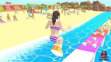 Hopscotch Run 😁🌈😈 Game Walkthrough - GamePlay All Levels [ iOS / Android ] New Game!!