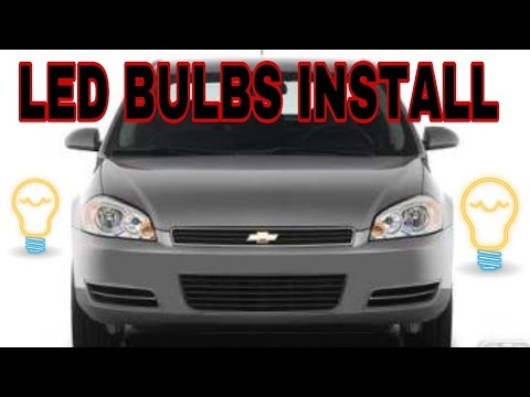 CHEVY IMPALA 2008 LED HEADLIGHT BULBS INSTALL DIY