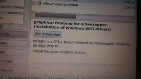 ndiswrapper on Ubuntu/Xubuntu Made Stupid Simple For Windows Wireless Drivers