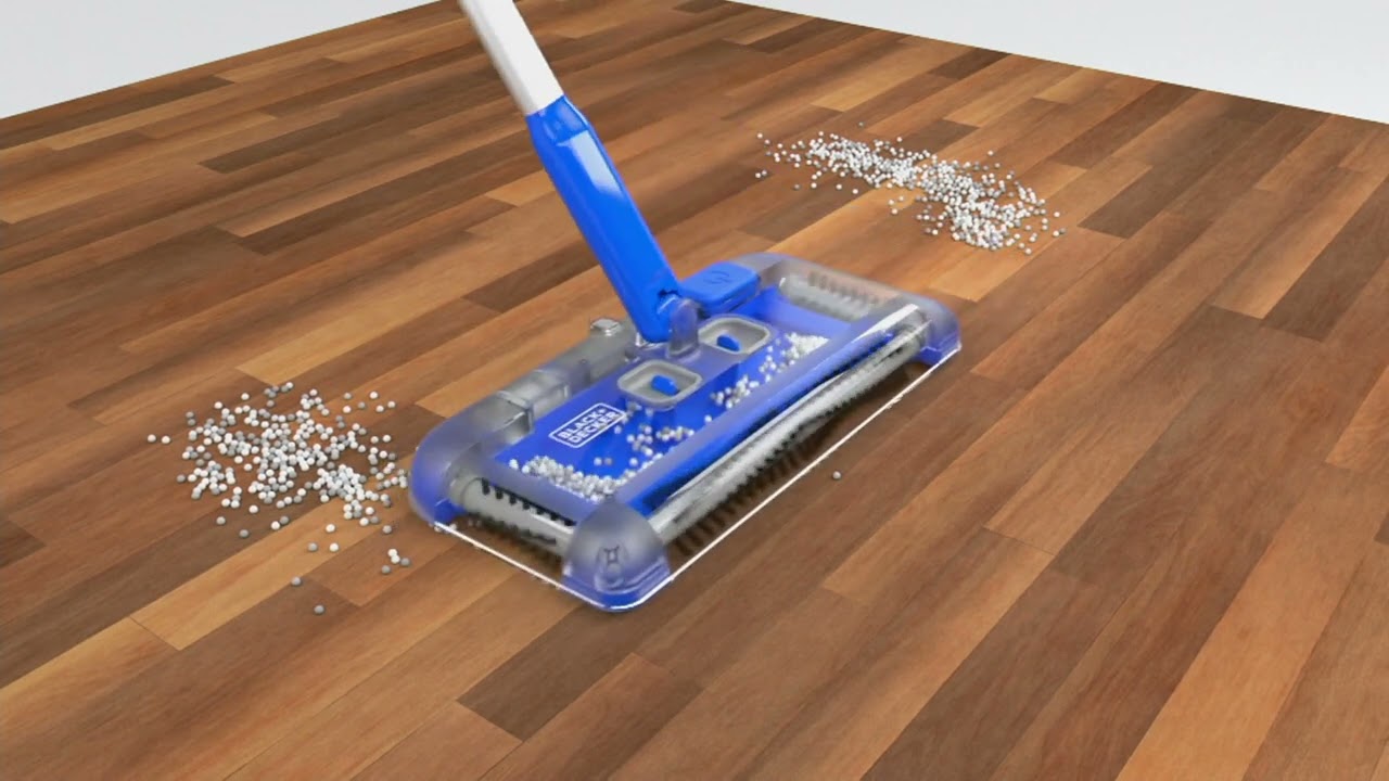 BLACK + DECKER Cordless Rechargeable Multi-Surface Floor Sweeper on QVC 