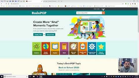 How to log into BrainPop if you do not have an account.