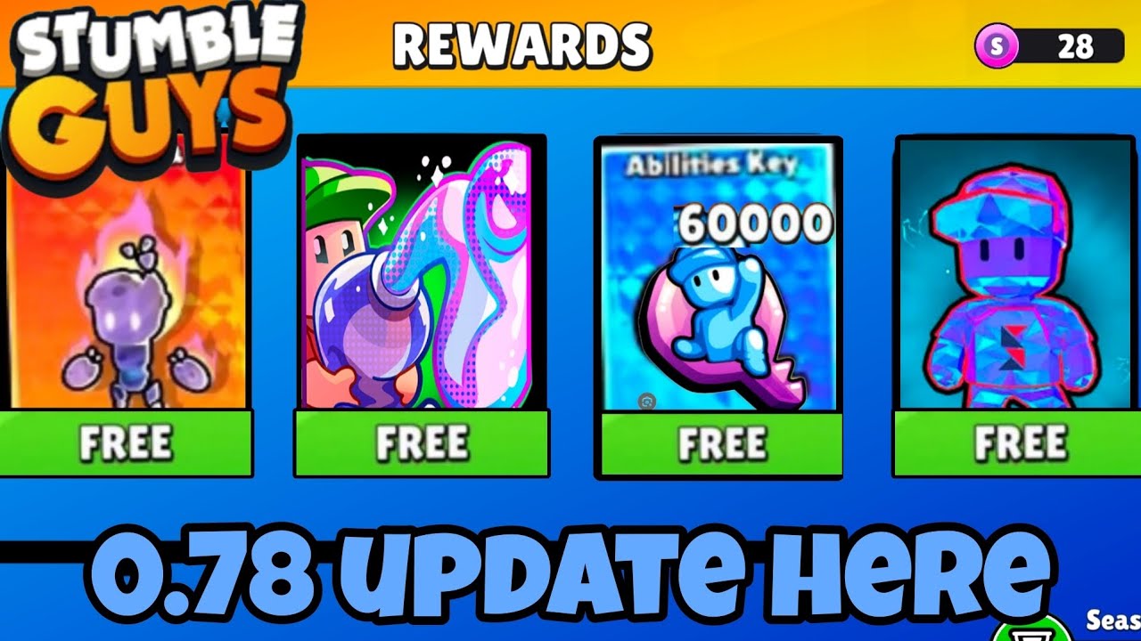 FREE SPECIAL SKINS IN STUMBLE GUYS🤩 FREE ABILITY TOKENS 0.78
