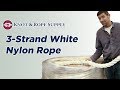 3strand nylon rope  knot  rope supply