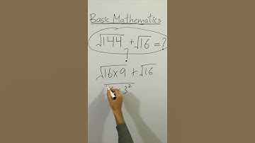 😳 CLEAN BASIC MATHEMATICS √144+√16=? Added Buggy Square Root NO ONE CAN SOLVE! #Shorts