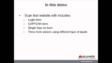Exploring the capabilities of the Acunetix WVS Login Sequence Recorder