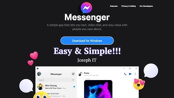 Facebook Messenger for Desktop Windows 10 + Mac