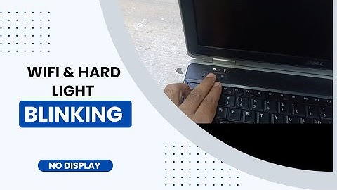 Dell latitude E6530 WiFi & Hard Drive Light Still On Battery Light Blinking - No Display - issue
