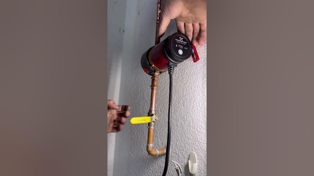 installing a 75 gallon water heater with recirculation pump viega 