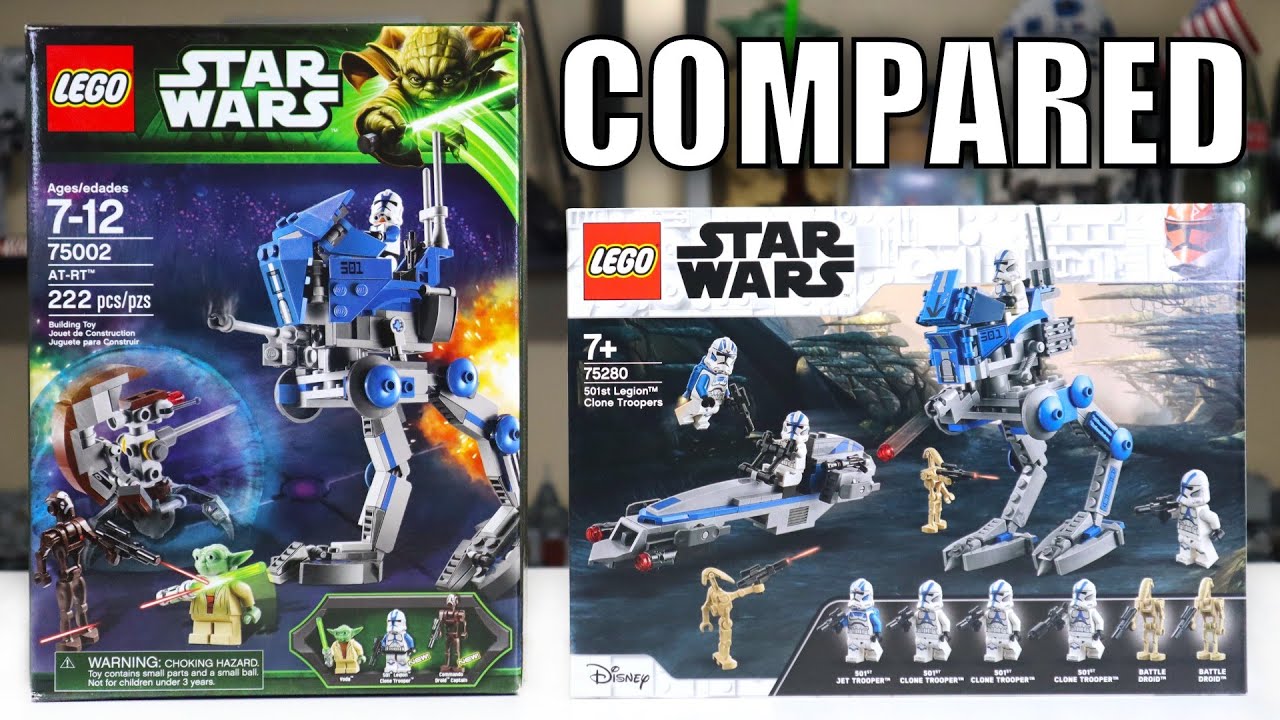 LEGO Star Wars 501ST BATTLE PACK vs 501st AT-RT! (75002 vs 75280 | 2013 vs  2020) - YouTube