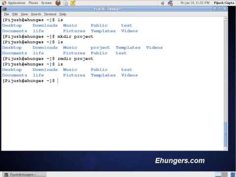 rmdir (remove directory)