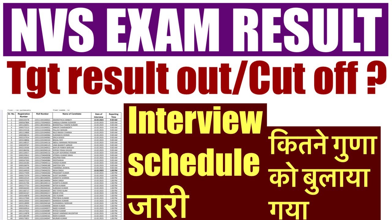 NVS EXAM TGT RESULT OUT NVS TGT EXAM INTERVIEW SCHEDULE NVS EXAM RESULT NVS EXAM TGT RESULT OUT NVS TGT EXAM INTERVIEW SCHEDULE NVS EXAM RESULT