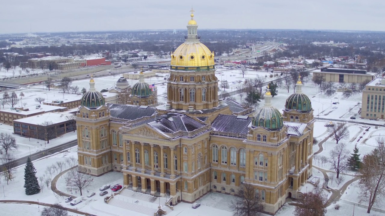 downtown des moines snow 12 10 2016 in 1080p youtube