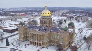 Downtown Des Moines Snow. 12/10/2016 in 1080p