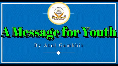 Talk for Youth by Mr. Atul Gambhir: "What is Dharm?"