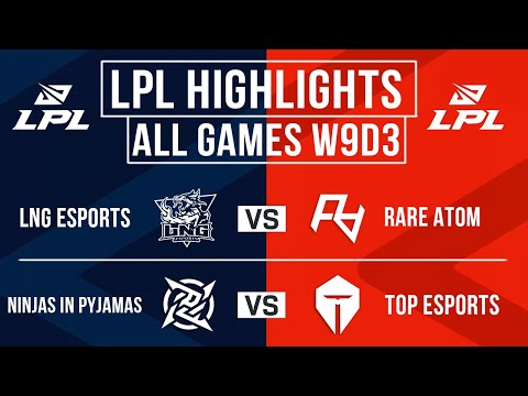 LPL Highlights ALL GAMES Week 9 Day 3 | LPL Spring 2024