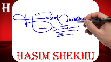 Hasim Shekhu Name Signature Style - H Signature Style - Signature Style of My Name Hasim Shekhu