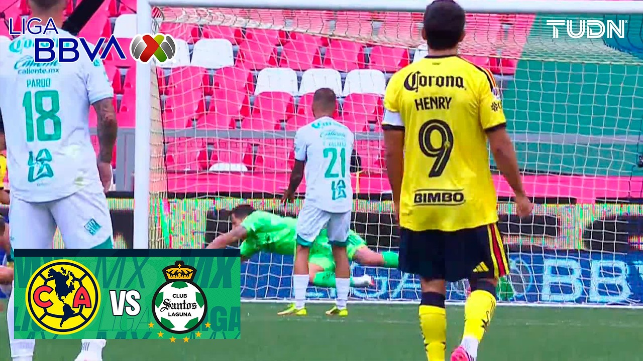 ¡ENORME ATAJADÓN DOBLE DE COTA! | América 1-0 Santos | Liga MX - Jornada 3 Apertura 2026 | TUDN