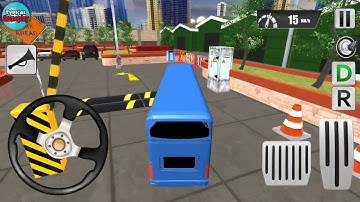 Modern Bus Drive Parking 3D game [by Gaming Zone LLC] Typical Android Gameplay (HD).