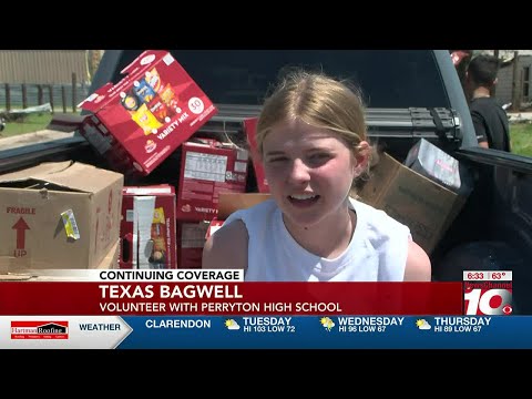 VIDEO: Perryton High School students help community after tornado