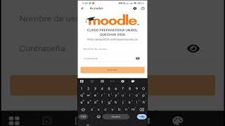 Guía para ingresar a Moodle desde el celular