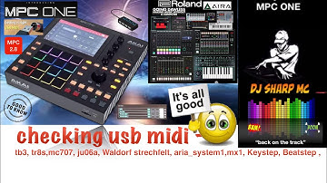 AKAI MPC ONE - #148 MPC 2.8 - usb check ,Mc707,Tb-3,Tr8s etc,- all good , #MPC_ONE, #DJ_SharpMC_LIVE