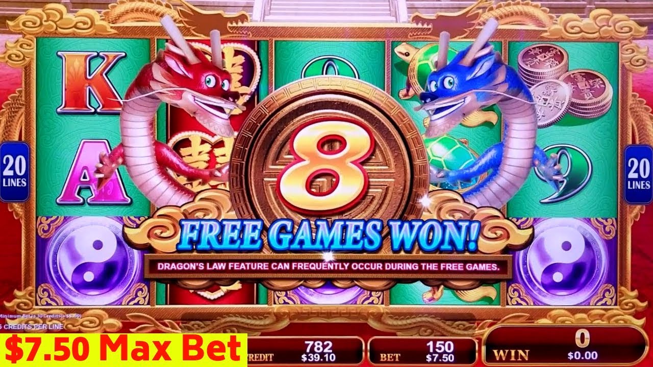 Dragon's Law Twin Fever Slot Machine Max Bet Bonus Mamont Power Slot