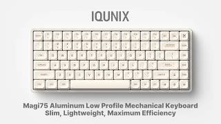 [5%할인코드] 진짜 명품 퀄리티의 로우 프로파일 기계식 키보드 아이큐닉스 IQUNIX Magi75