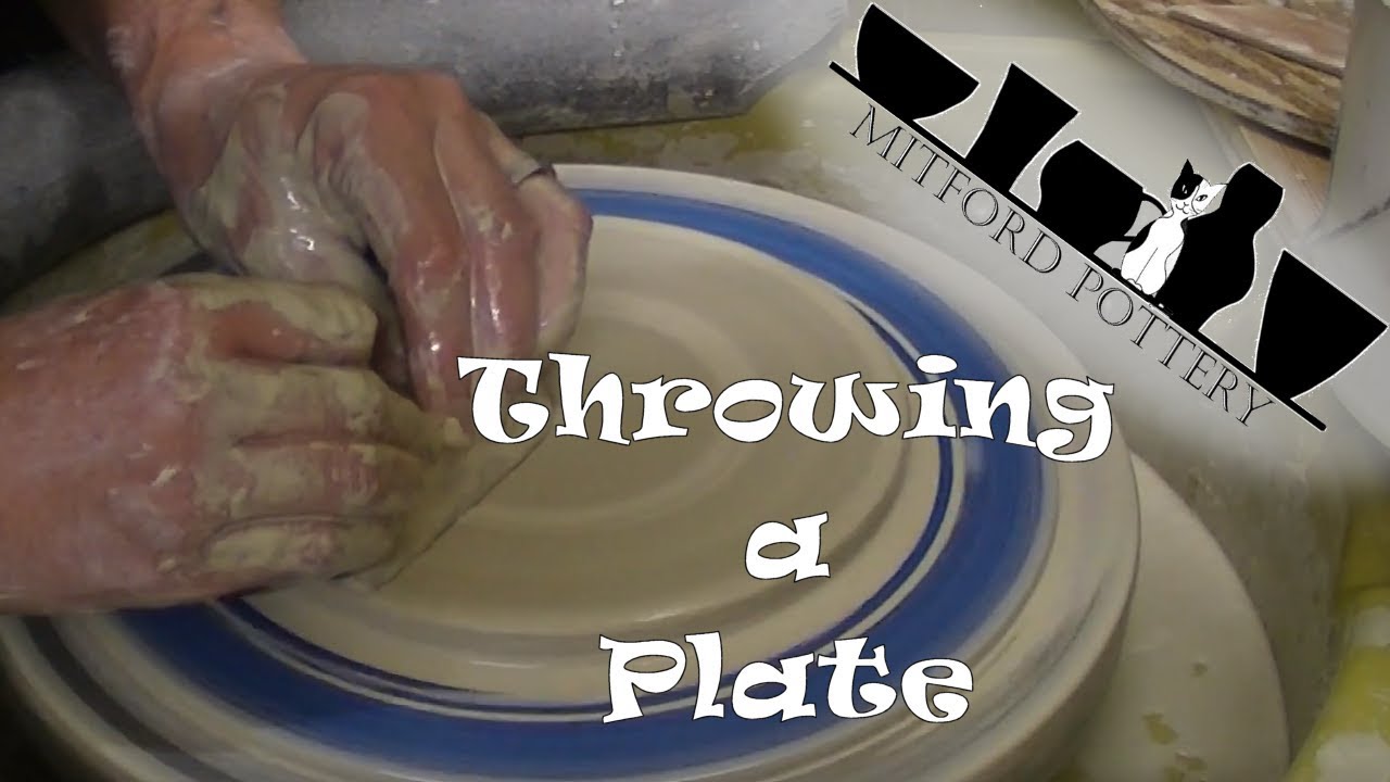 Plate throwing on the potters wheel - YouTube