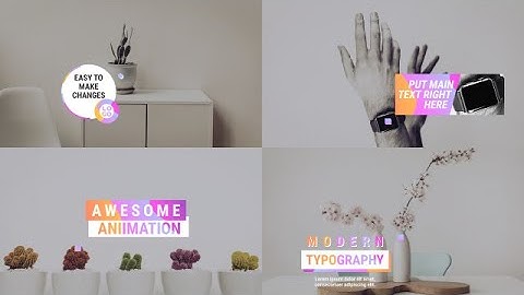 Colorful Callout Titles After Effects Templates