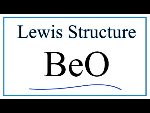 نحوه ترسیم ساختار نقطه لوئیس برای BeO: اکسید بریلیم