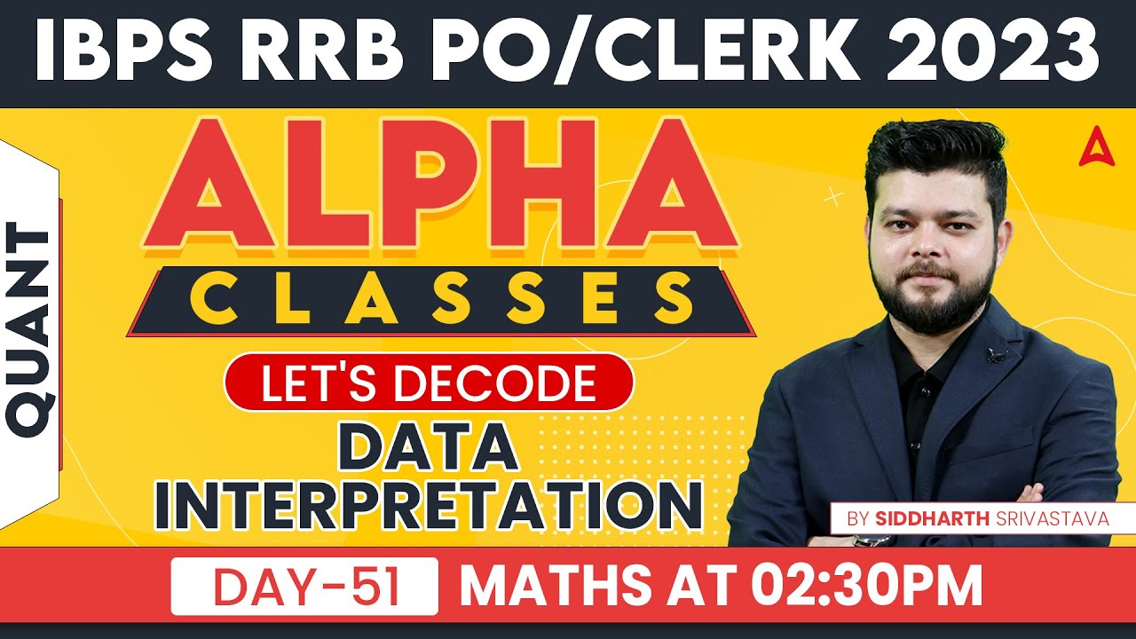 IBPS RRB PO & CLERK 2023 l Data Interpretation Maths by Siddharth ...