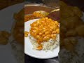 Most Popular Turkish Street Food - Rice with chicken, chickpeas and spicy beans