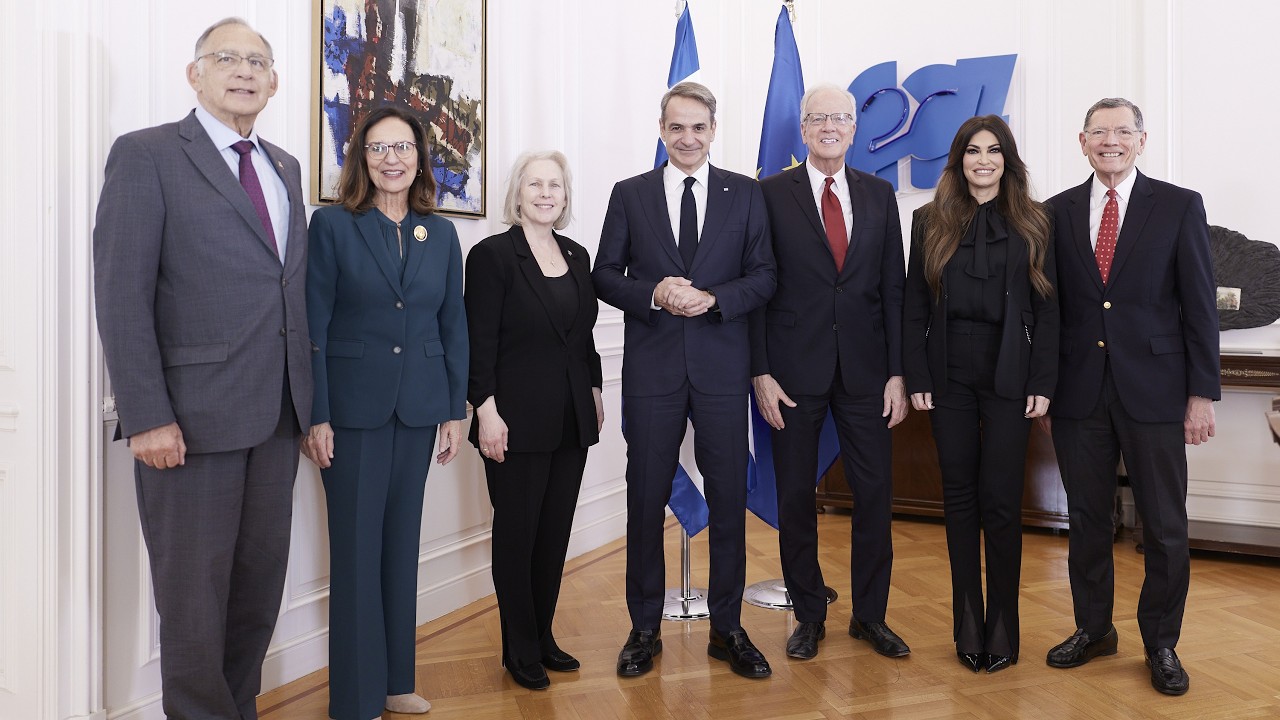 Встреча премьер-министра Кириакоса Мицотакиса с делегацией Конгресса США.