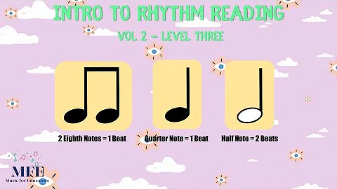 Mastering Basic Rhythms: Vol. 2 | Level 3 | Learn Eighth, Quarter, Half Notes | Easy Rhythm Reading