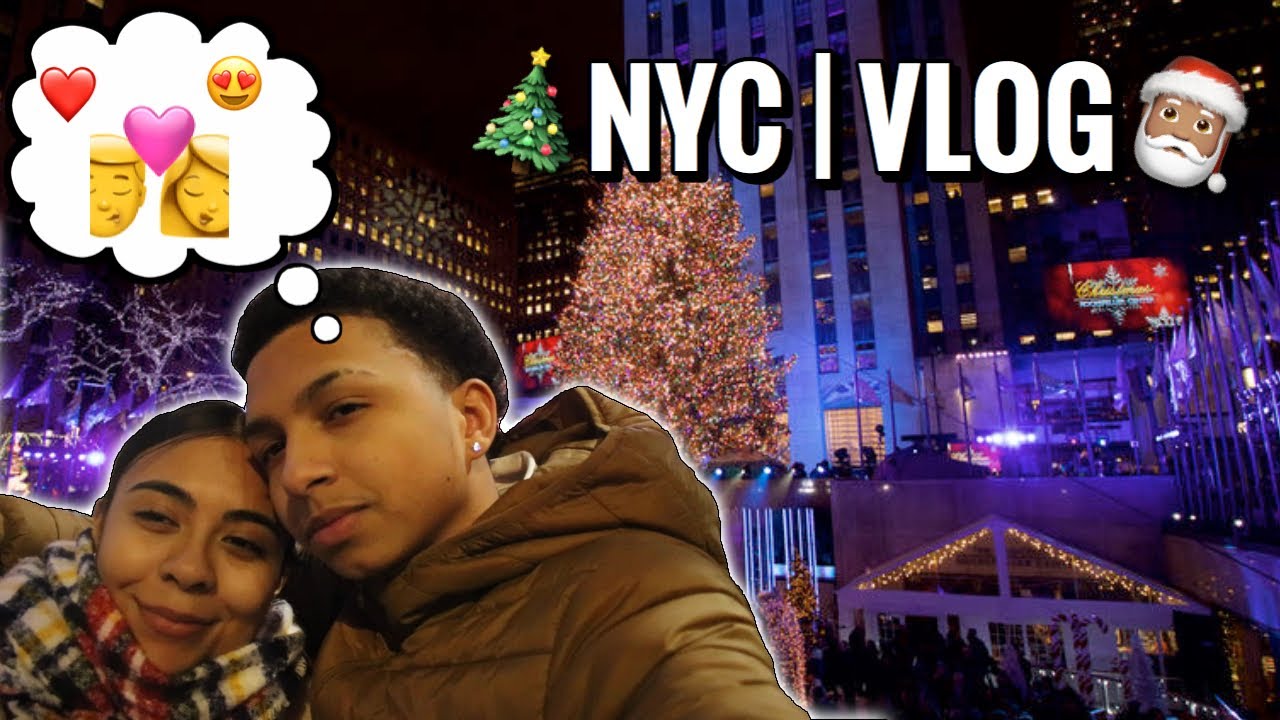 A trip to NYC to see the CHRISTMAS TREE! (Strangers Project, Halal Guys