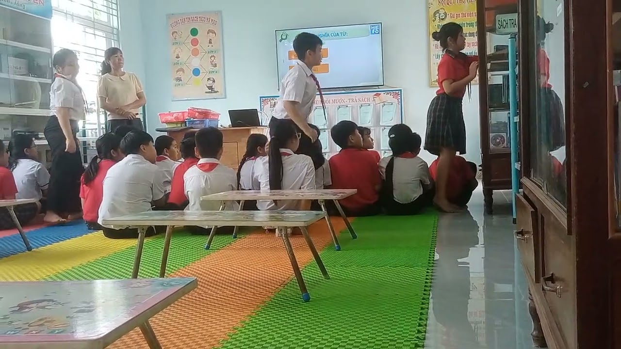 Demo tiết học thư viện lớp 5C- Thảo