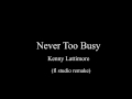 Never Too Busy Kenny Lattimore instrumental (fl studio remake)