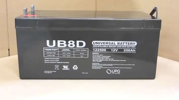 2 Volts 250Ah -Terminal L4- UB-8D AGM | batteryspecialist.ca