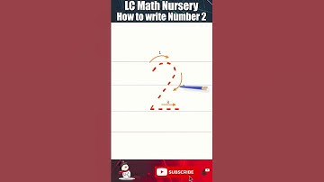 LC Math Nursery  | How to write Number 2 | Shorts Video | Snowman Publishers | 2023 2