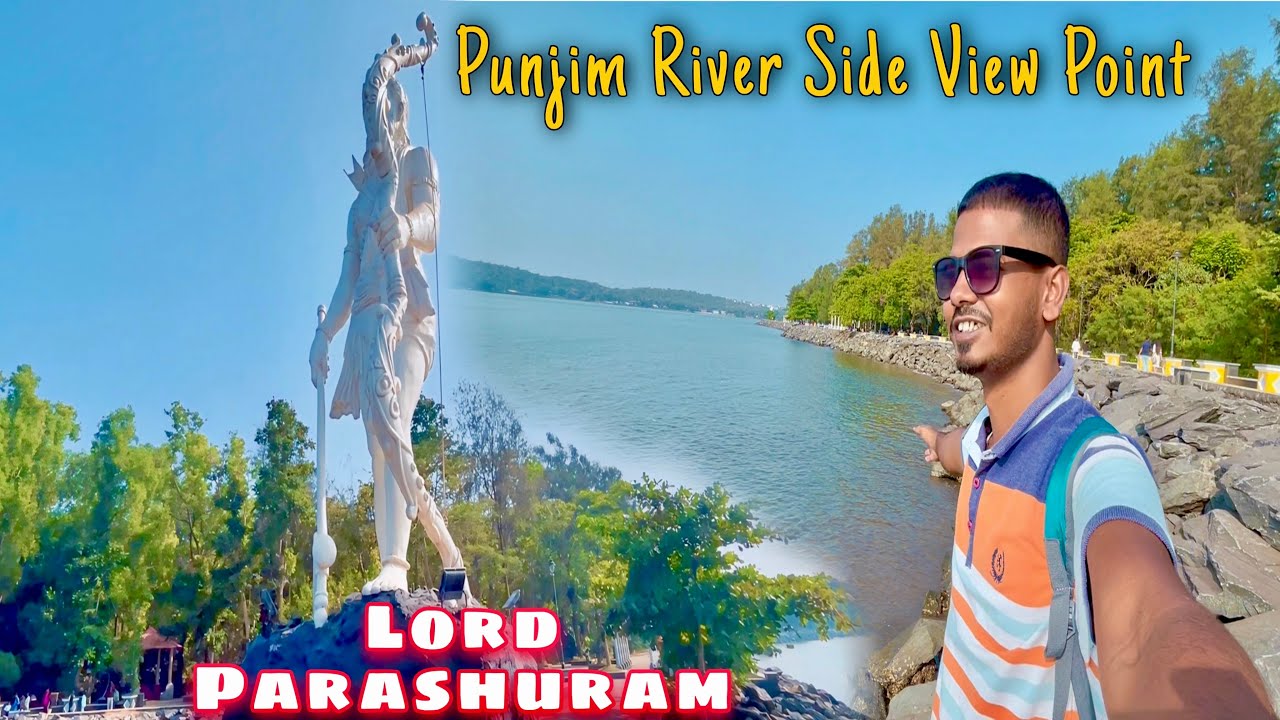 Goa Lord Parashuram Statue | Panjim Yog Path | Astang Yog Kshetra |Punjim River Side View |Goa Vlog|